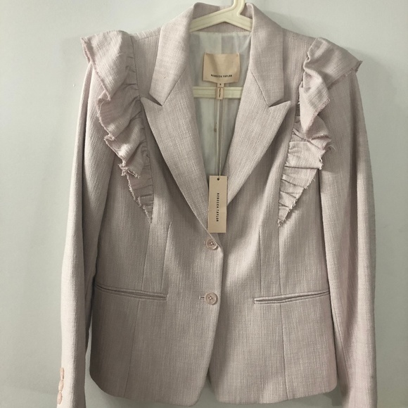 Rebecca Taylor Slub Ruffle Jacket - Picture 6 of 7